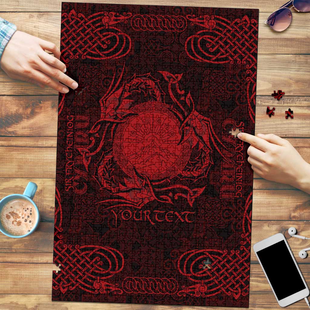 Personalized Brecknockshire Sir Frycheiniog Puzzle Red Brecon Beacons Mountain Celtic-inspired - Wonder Print Shop