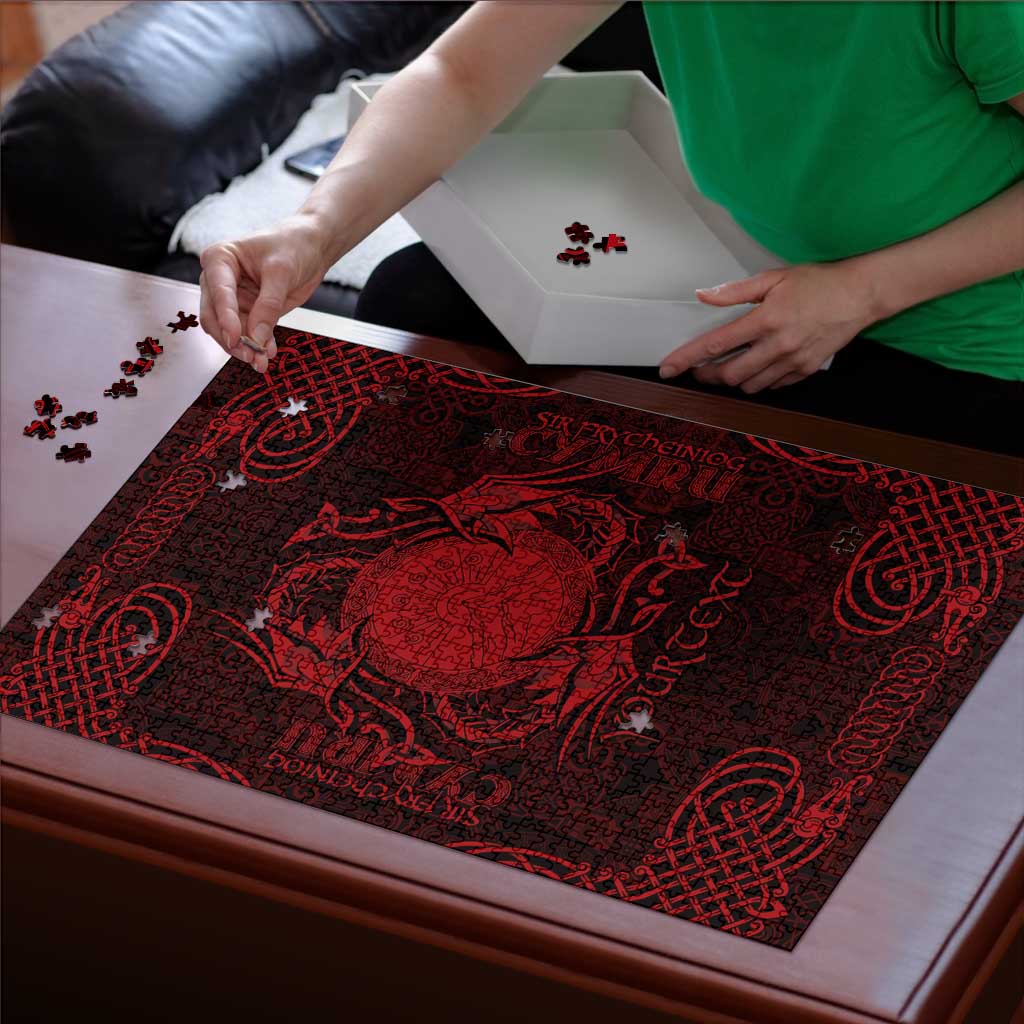 Personalized Brecknockshire Sir Frycheiniog Puzzle Red Brecon Beacons Mountain Celtic-inspired - Wonder Print Shop