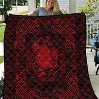 Personalized Brecknockshire Sir Frycheiniog Quilt Red Brecon Beacons Mountain Celtic-inspired - Wonder Print Shop