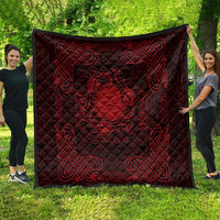 Personalized Brecknockshire Sir Frycheiniog Quilt Red Brecon Beacons Mountain Celtic-inspired - Wonder Print Shop