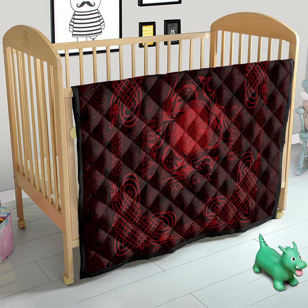 Personalized Brecknockshire Sir Frycheiniog Quilt Red Brecon Beacons Mountain Celtic-inspired - Wonder Print Shop