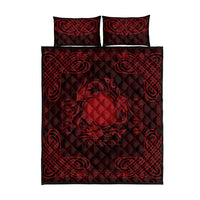 Personalized Brecknockshire Sir Frycheiniog Quilt Bed Set Red Brecon Beacons Mountain Celtic-inspired - Wonder Print Shop