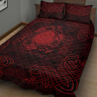 Personalized Brecknockshire Sir Frycheiniog Quilt Bed Set Red Brecon Beacons Mountain Celtic-inspired - Wonder Print Shop