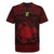 Personalized Brecknockshire Sir Frycheiniog Rugby Jersey Red Brecon Beacons Mountain Celtic-inspired - Wonder Print Shop