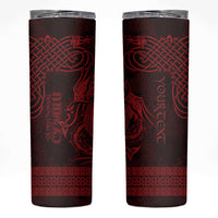 Personalized Brecknockshire Sir Frycheiniog Skinny Tumbler Red Brecon Beacons Mountain Celtic-inspired - Wonder Print Shop