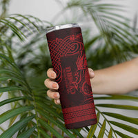 Personalized Brecknockshire Sir Frycheiniog Skinny Tumbler Red Brecon Beacons Mountain Celtic-inspired - Wonder Print Shop