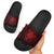 Personalized Brecknockshire Sir Frycheiniog Slide Sandals Red Brecon Beacons Mountain Celtic-inspired - Wonder Print Shop