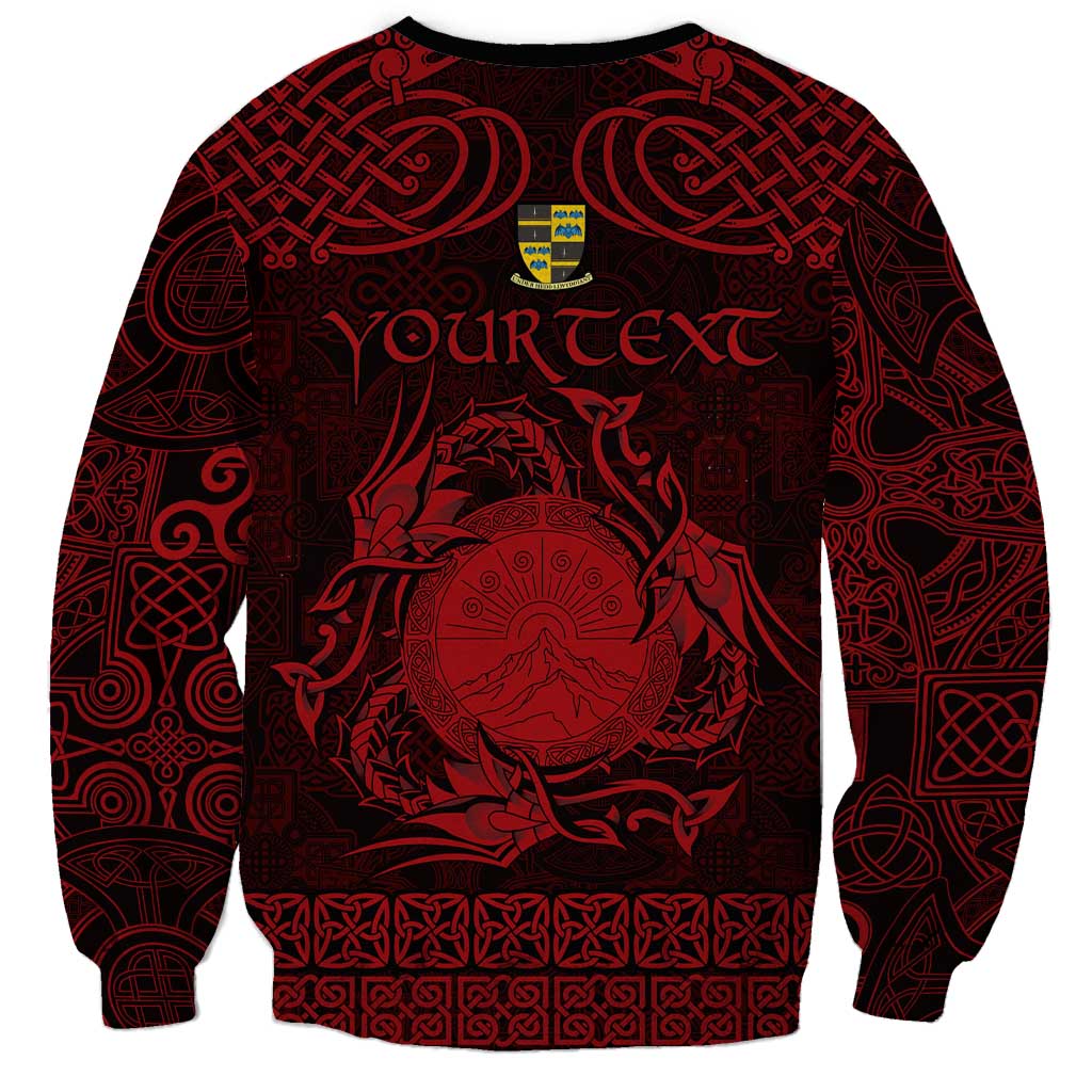 Personalized Brecknockshire Sir Frycheiniog Sweatshirt Red Brecon Beacons Mountain Celtic-inspired - Wonder Print Shop