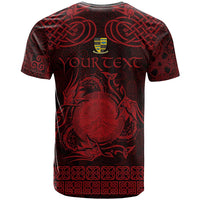 Personalized Brecknockshire Sir Frycheiniog T Shirt Red Brecon Beacons Mountain Celtic-inspired - Wonder Print Shop