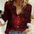 Personalized Brecknockshire Sir Frycheiniog Women Casual Shirt Red Brecon Beacons Mountain Celtic-inspired - Wonder Print Shop