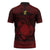 Personalized Brecknockshire Sir Frycheiniog Zipper Polo Shirt Red Brecon Beacons Mountain Celtic-inspired - Wonder Print Shop