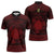 Personalized Brecknockshire Sir Frycheiniog Zipper Polo Shirt Red Brecon Beacons Mountain Celtic-inspired - Wonder Print Shop