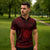 Personalized Brecknockshire Sir Frycheiniog Zipper Polo Shirt Red Brecon Beacons Mountain Celtic-inspired - Wonder Print Shop