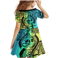 Personalised Malampa Fiji Day Family Matching Mermaid Dress and Hawaiian Shirt Vanuatu Sand Drawing With Polynesian Pattern LT9 - Wonder Print Shop