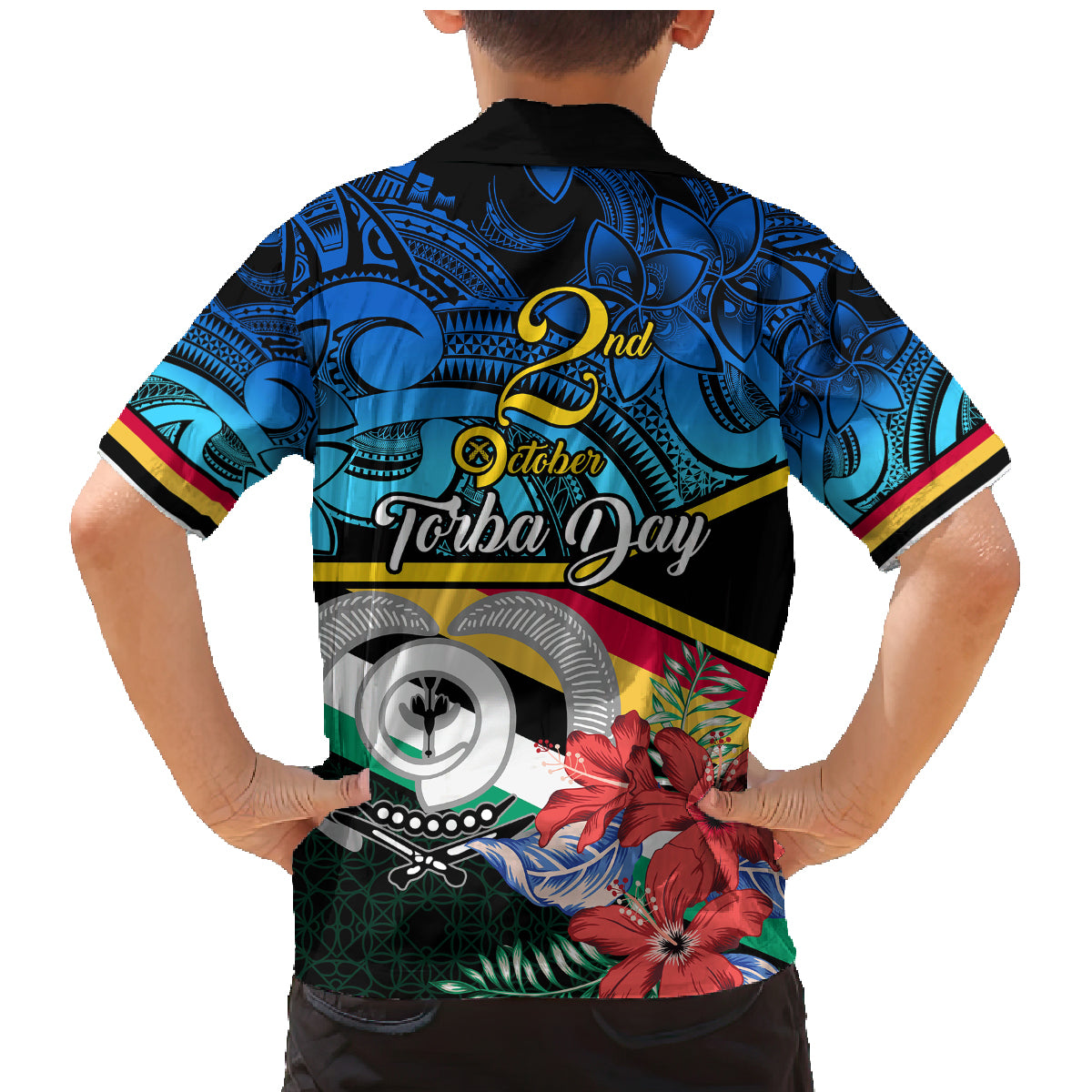 Torba Vanuatu Family Matching Mermaid Dress and Hawaiian Shirt Sand Drawing With Polynesian Pattern LT9 - Wonder Print Shop