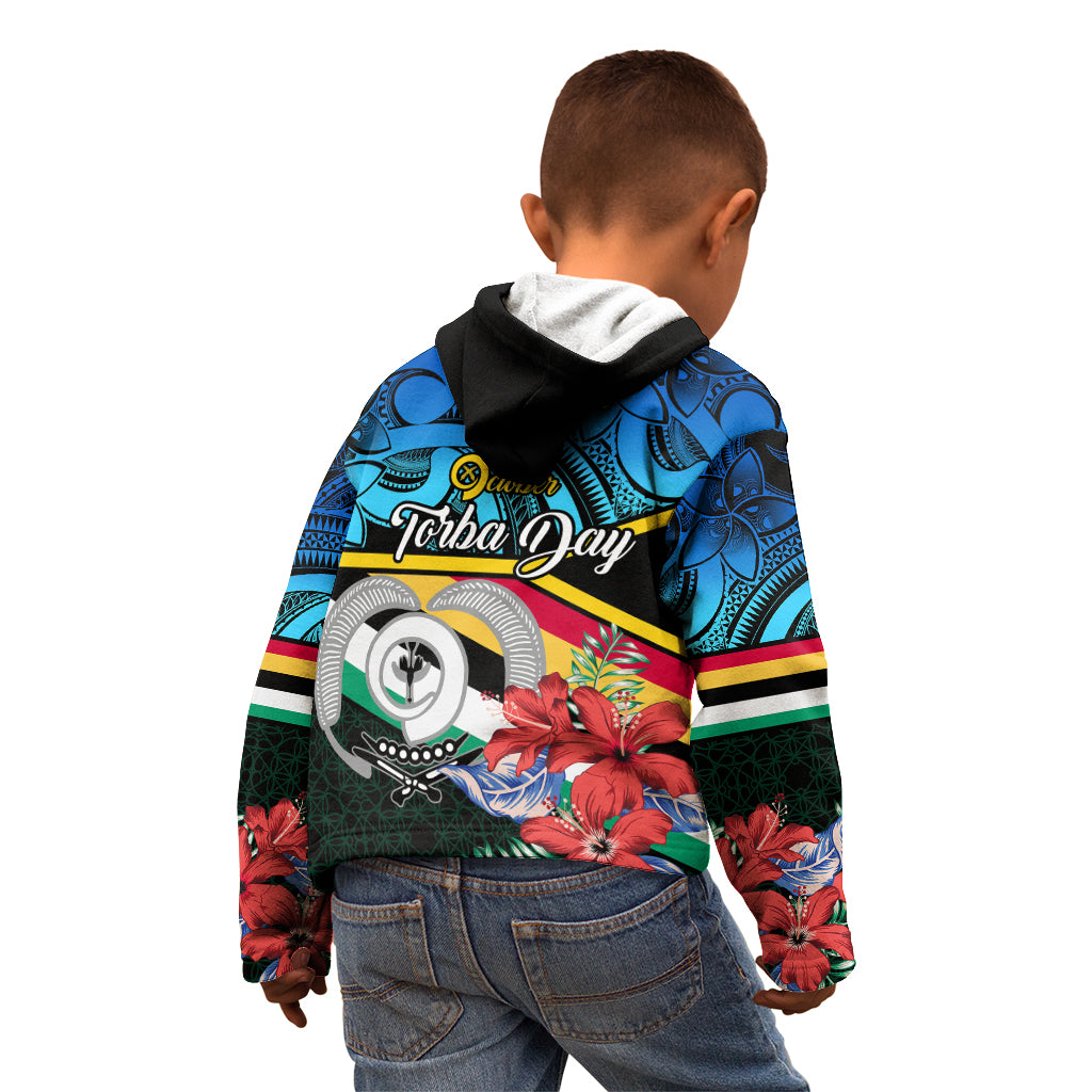 Torba Vanuatu Kid Hoodie Sand Drawing With Polynesian Pattern - Wonder Print Shop