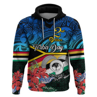 Personalised Torba Vanuatu Hoodie Sand Drawing With Polynesian Pattern - Wonder Print Shop