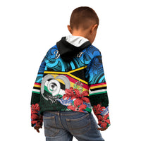 Personalised Torba Vanuatu Kid Hoodie Sand Drawing With Polynesian Pattern - Wonder Print Shop