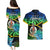 Malampa Day Couples Matching Puletasi Dress and Hawaiian Shirt Vanuatu Flowers with Malampa Emblem Tribal Pattern LT9 - Wonder Print Shop