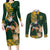 South Africa Rugby History World Champions Couples Matching Long Sleeve Bodycon Dress and Long Sleeve Button Shirt Springboks Make History LT9 - Wonder Print Shop