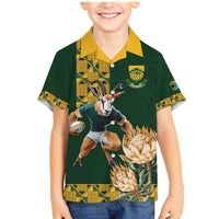 South Africa Rugby History World Champions Family Matching Mermaid Dress and Hawaiian Shirt Springboks Make History LT9 - Wonder Print Shop