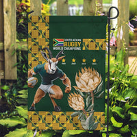 South Africa Rugby History World Champions Garden Flag Springboks Make History - Wonder Print Shop