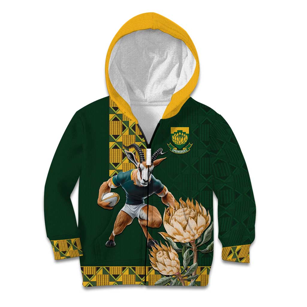 South Africa Rugby History World Champions Kid Hoodie Springboks Make History - Wonder Print Shop