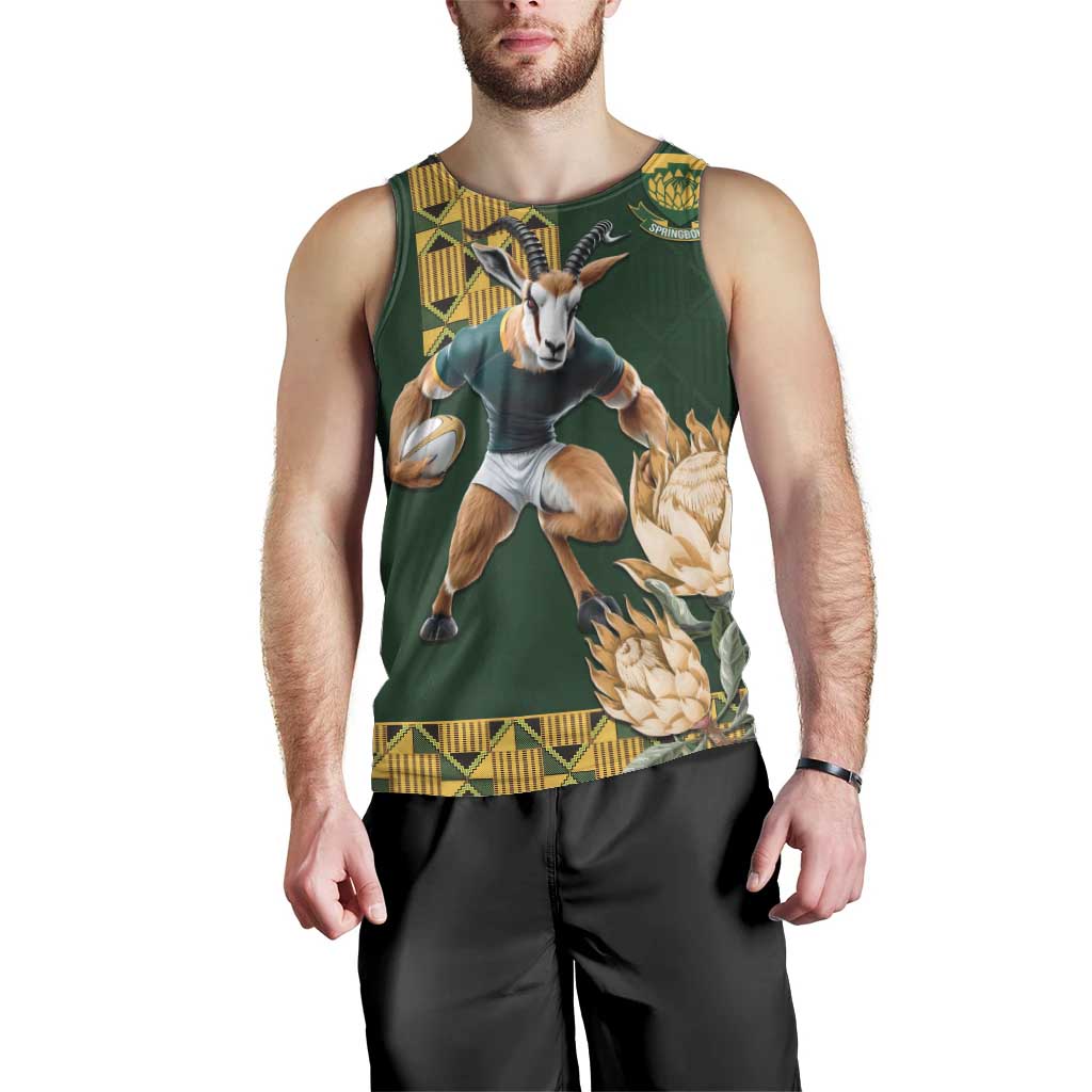 South Africa Rugby History World Champions Men Tank Top Springboks Make History - Wonder Print Shop