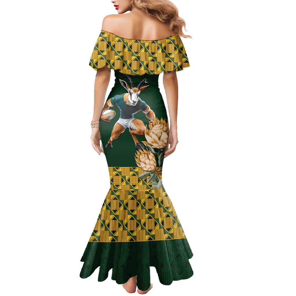 South Africa Rugby History World Champions Mermaid Dress Springboks Make History - Wonder Print Shop