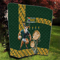 South Africa Rugby History World Champions Quilt Springboks Make History - Wonder Print Shop