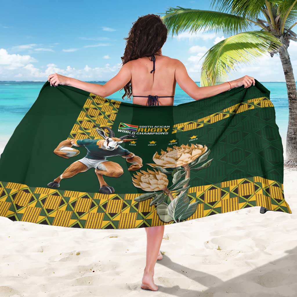 South Africa Rugby History World Champions Sarong Springboks Make History - Wonder Print Shop