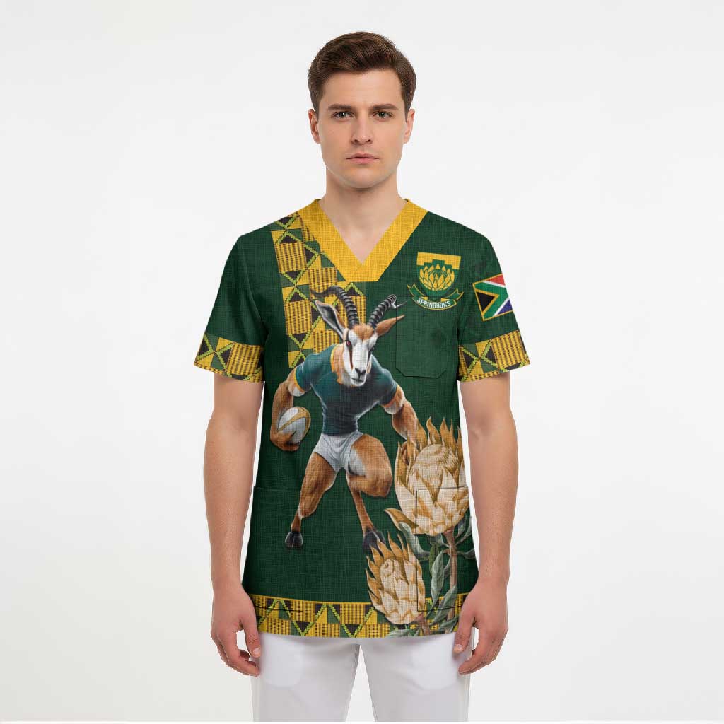 South Africa Rugby History World Champions Scrub Top Springboks Make History