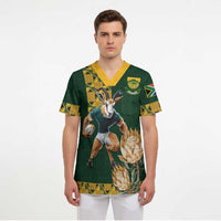 South Africa Rugby History World Champions Scrub Top Springboks Make History