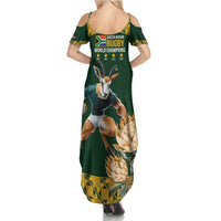 South Africa Rugby History World Champions Summer Maxi Dress Springboks Make History - Wonder Print Shop