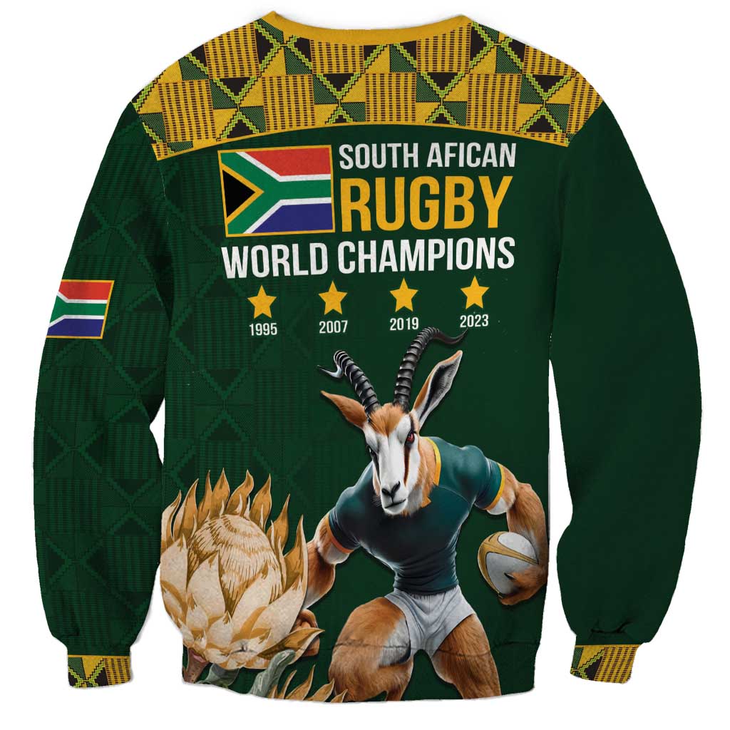South Africa Rugby History World Champions Sweatshirt Springboks Make History - Wonder Print Shop
