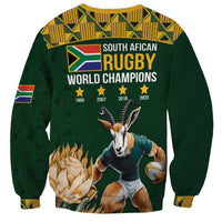 South Africa Rugby History World Champions Sweatshirt Springboks Make History - Wonder Print Shop