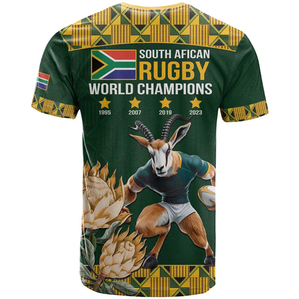 South Africa Rugby History World Champions T Shirt Springboks Make History - Wonder Print Shop