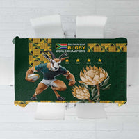 South Africa Rugby History World Champions Tablecloth Springboks Make History - Wonder Print Shop