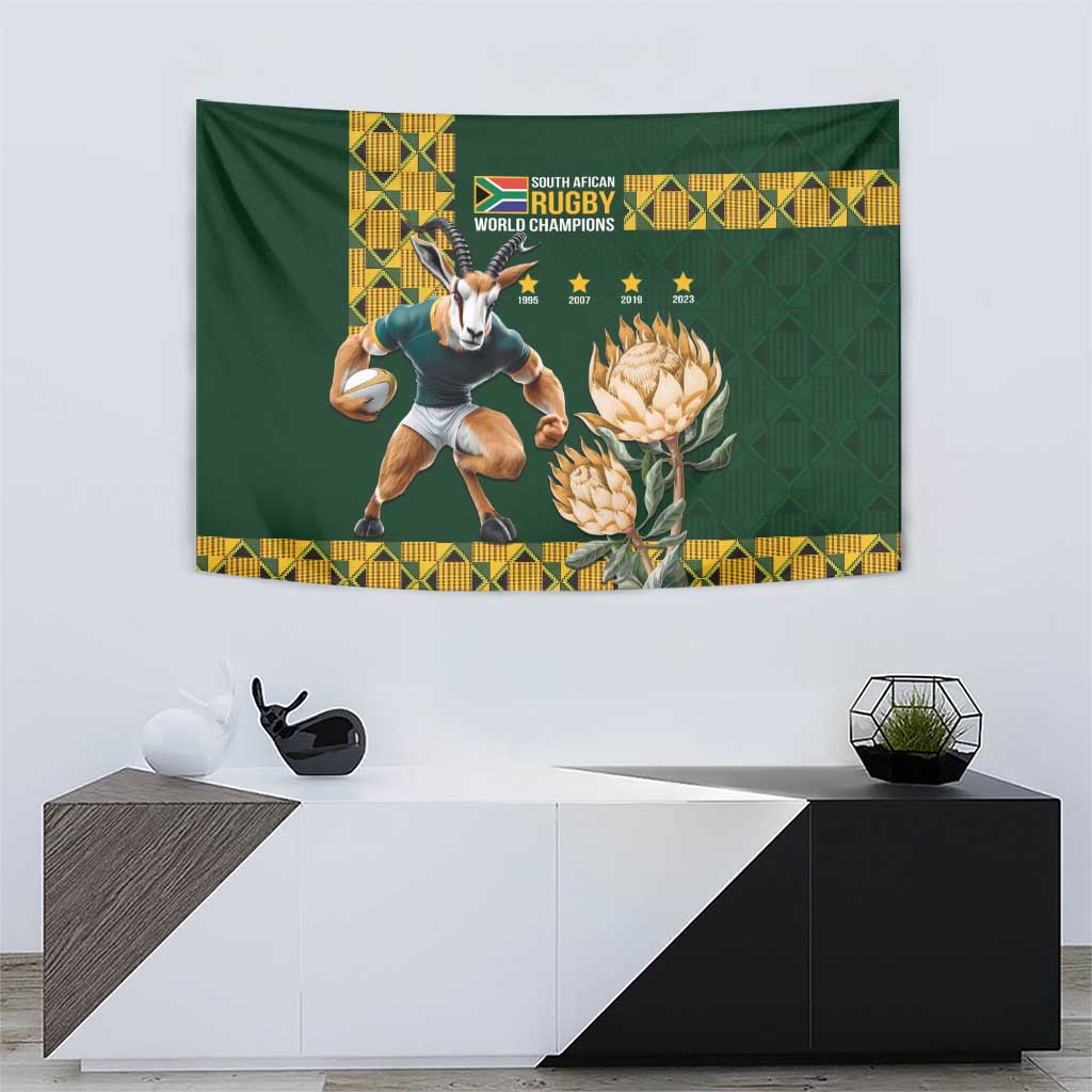 South Africa Rugby History World Champions Tapestry Springboks Make History - Wonder Print Shop