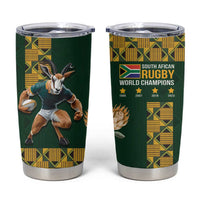 South Africa Rugby History World Champions Tumbler Cup Springboks Make History - Wonder Print Shop