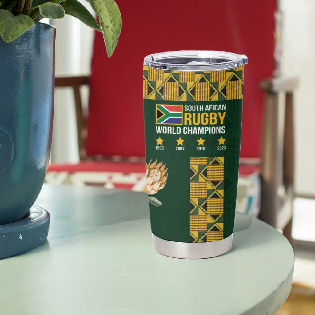 South Africa Rugby History World Champions Tumbler Cup Springboks Make History - Wonder Print Shop