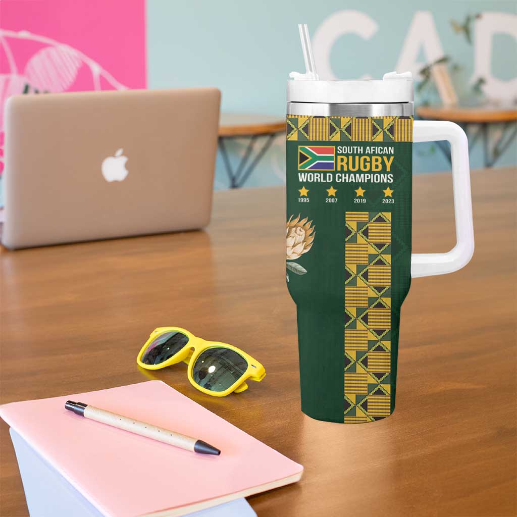 South Africa Rugby History World Champions Tumbler With Handle Springboks Make History - Wonder Print Shop