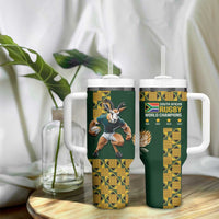 South Africa Rugby History World Champions Tumbler With Handle Springboks Make History - Wonder Print Shop