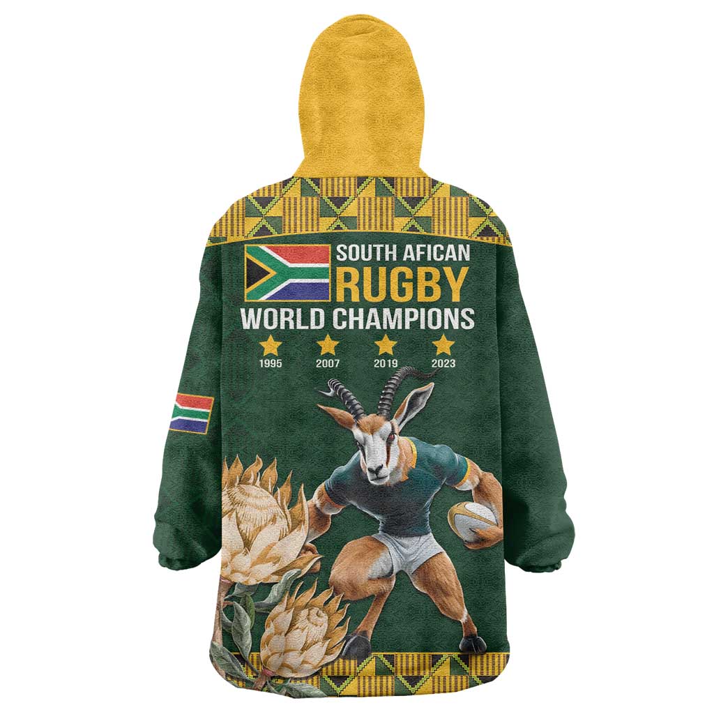 South Africa Rugby History World Champions Wearable Blanket Hoodie Springboks Make History - Wonder Print Shop
