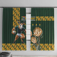 South Africa Rugby History World Champions Window Curtain Springboks Make History - Wonder Print Shop