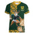 South Africa Rugby History World Champions Women V-Neck T-Shirt Springboks Make History - Wonder Print Shop