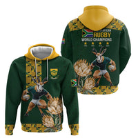 South Africa Rugby History World Champions Zip Hoodie Springboks Make History - Wonder Print Shop