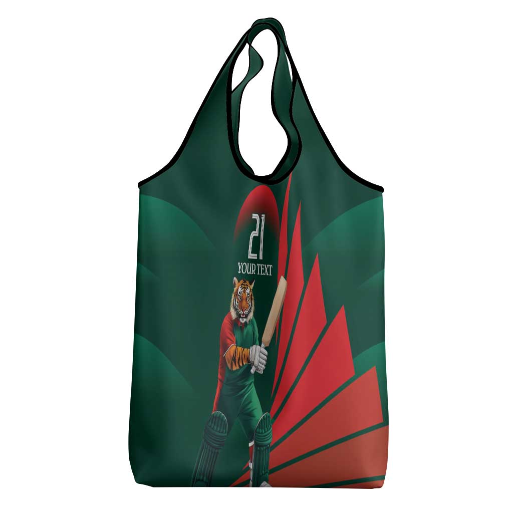 Bangladesh Cricket Custom Grocery Bag The Tigers Mascot with Sporty Style