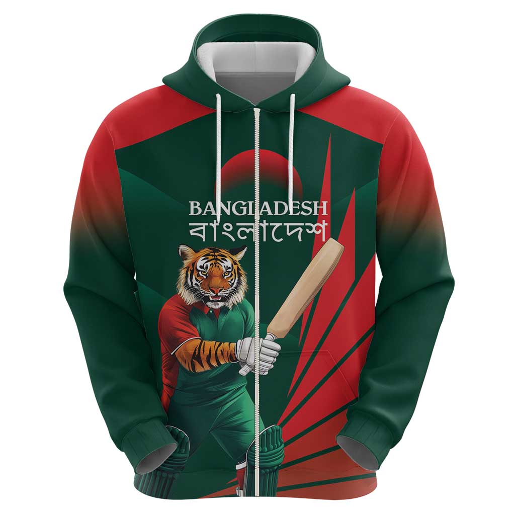 Bangladesh Cricket Custom Hoodie The Tigers Mascot with Sporty Style - Wonder Print Shop
