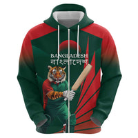 Bangladesh Cricket Custom Hoodie The Tigers Mascot with Sporty Style - Wonder Print Shop